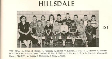 Hillsdale 1st grade 1957