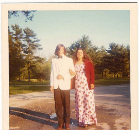 Andy and Mary, headed to the prom (as juniors)