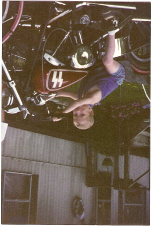 my son on my shovel 1986