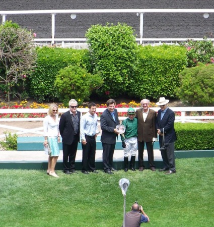 Ted in the Winners Circle at Hollywood Park