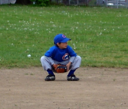 Jacob plays baseball