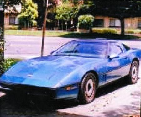1987 Blue Corvette