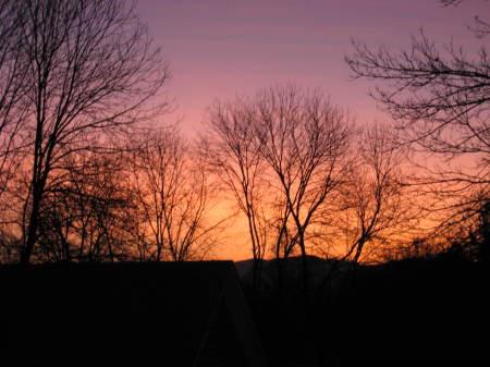 Sunrise from my back deck