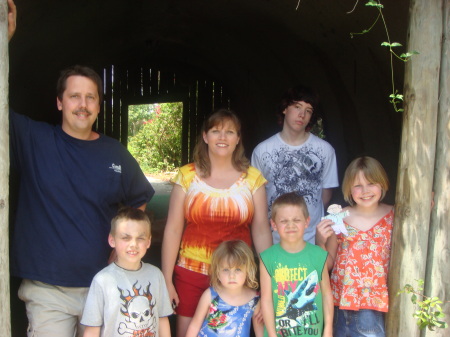 My family mini golfing in Florida 2009