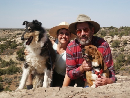 Family at Hovenweep, Utah