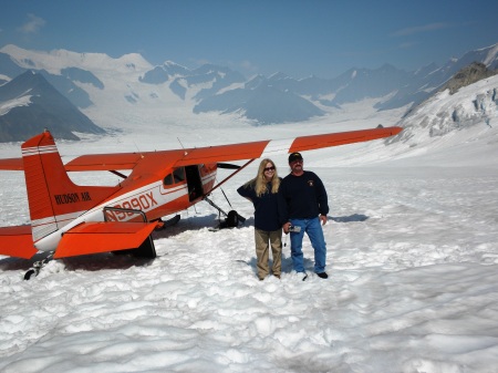 Alaska-Glacier by Mt. McKinley July 2009