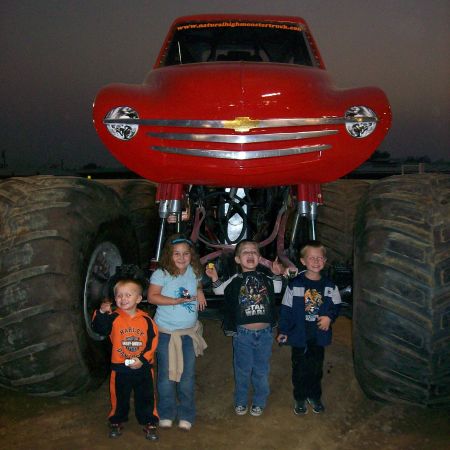 Fearsome foursome at monster truck show
