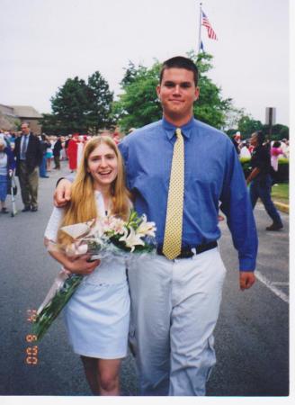 2000 Meg and Travis at her HS graduation