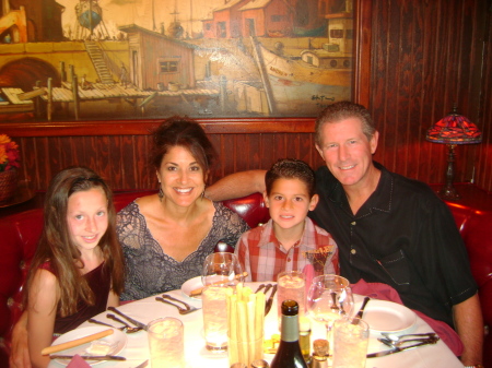 Out to dinner at Villa Nova in May of 2009