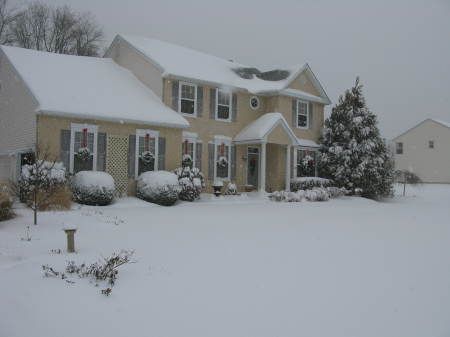 A snowy day in Franklinville