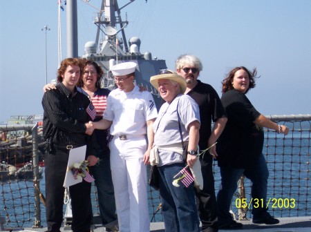 On the Stern of the USS Sterett