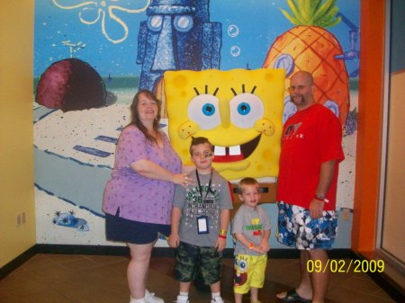 Family pic with Sponge Bob