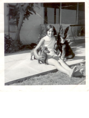 Karol with her dogs (1968)