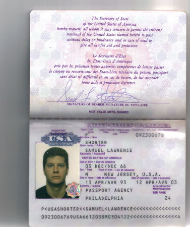 His Passport