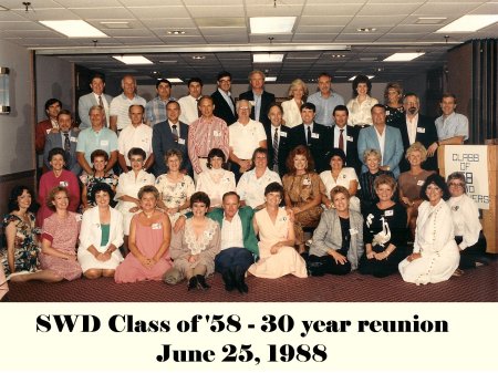 1988 - 30 year class reunion Class of 1958