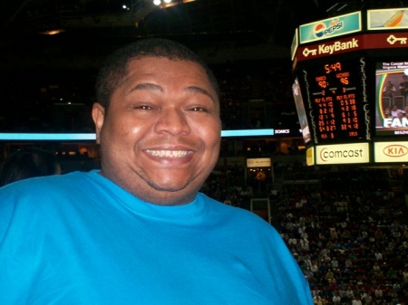 At the sonics game when we still had a team