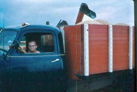 dan hauling grain august 1961