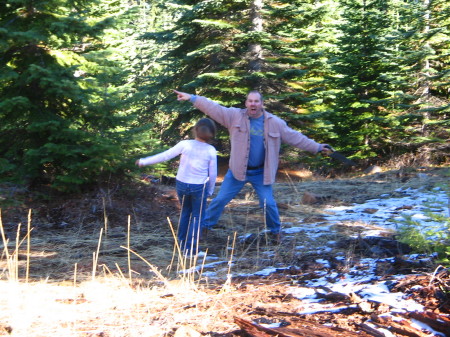 Christmas Tree Hunting in the Woods