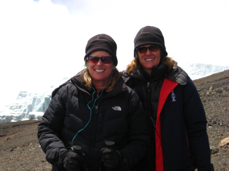 Hiking Mt Kilimanjaro, Debbie & Betsy