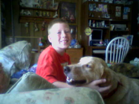 My son Nick and Buster