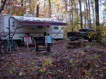 Camping at Ohiopyle State Park, Ohiopyle, PA