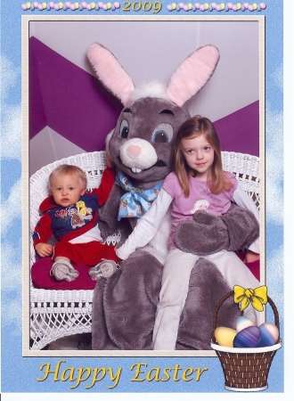 Grandchildren w/ Easter Bunny