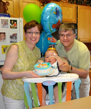 Celebrating our son's 1st Birthday 4.2009