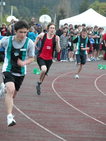 Mark Running (in red)