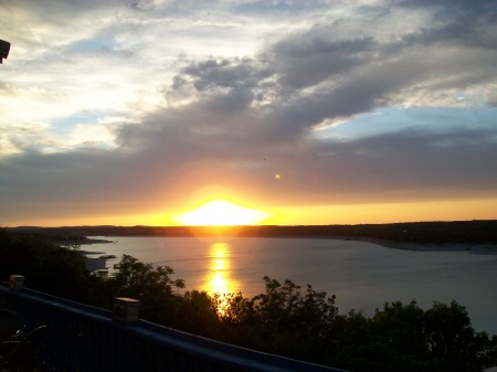 Sunset at lake travis