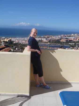 On the balcony in Tenerife ~ Dec 2008