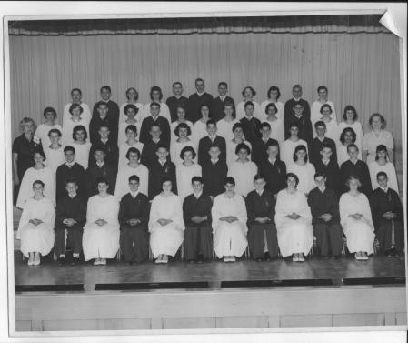 EIGHTH GRADE GRADUATION  ROOSEVELT SCHOOL 1956