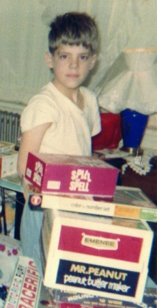 ME AT CHRISTMAS TIME, 9 YEARS OLD,ABOUT 1967
