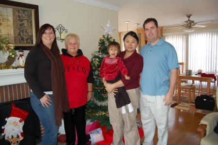 Ginny with daughter Laura,Dave, Alexa & Lisha