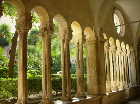 Clositer. Monastery in Dubrovnik