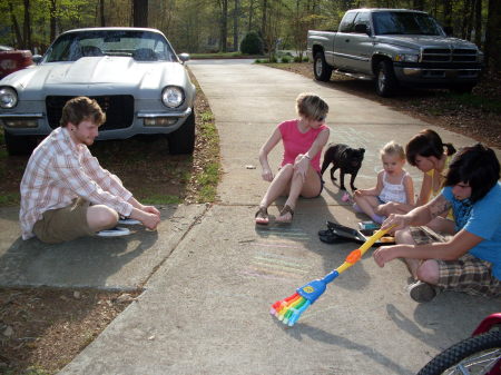 Easter, the girls with their guys