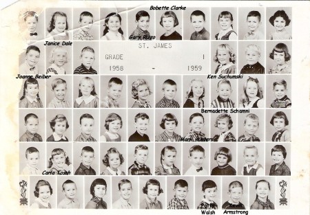1st grade at St. James 1958