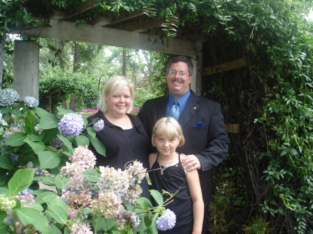 Regina, Rachel and I in her Momma's garden