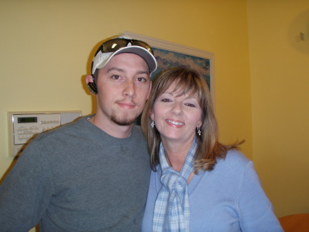 Me & my youngest son, Steven ~ Jan '09