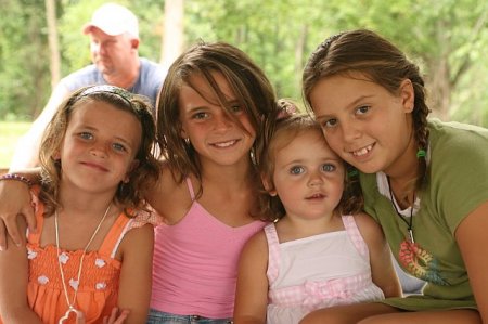 four of my beautiful granddaughters