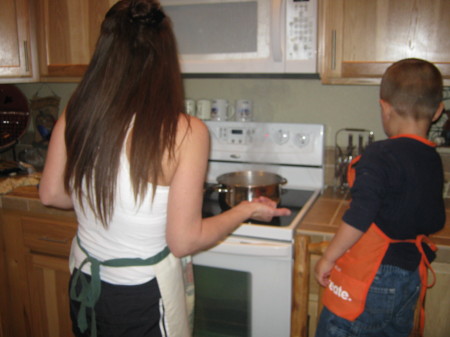 Nana in the kitchen