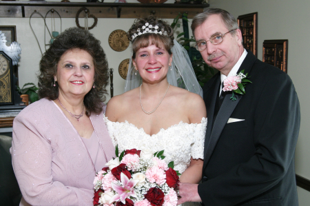 Donna & Tom on Daughter Jodie's wedding day