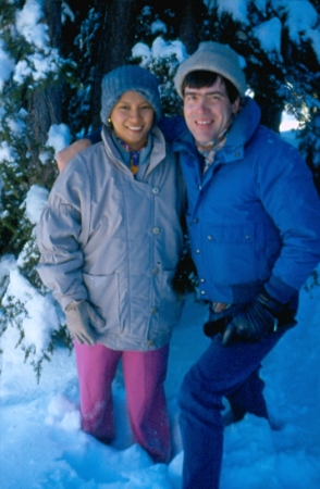 Don and Rachel on Mt. Hood, OR 1988