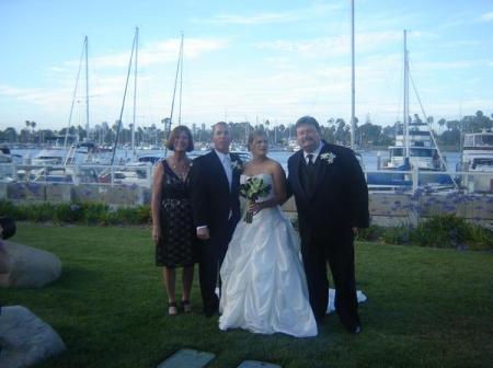 The Parents of the Groom with Bride