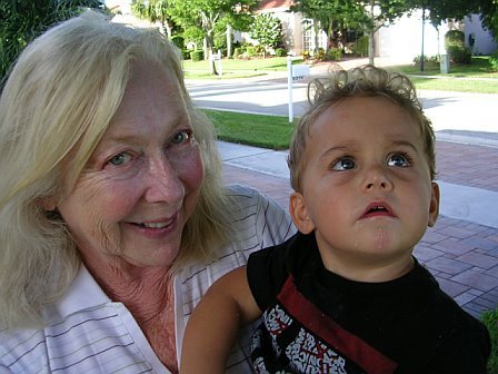 With grandson Ethan