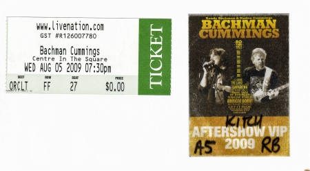 Bachman Cummings 2009 tour