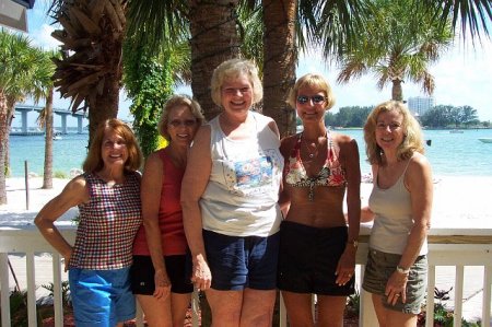 All of us girls on Clearwater Beach