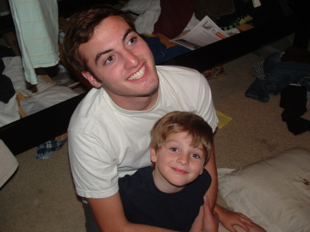 one of my stepsons and my youngest...