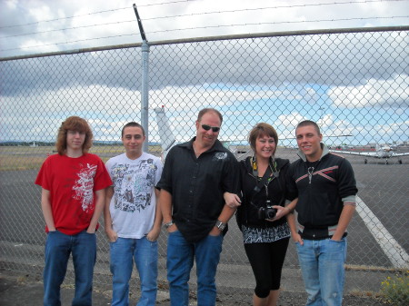 My family at my oldest sons flight school