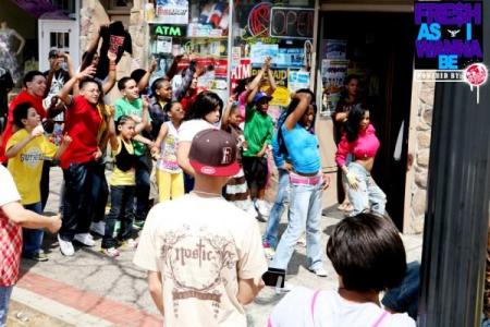 Dancers on Main st