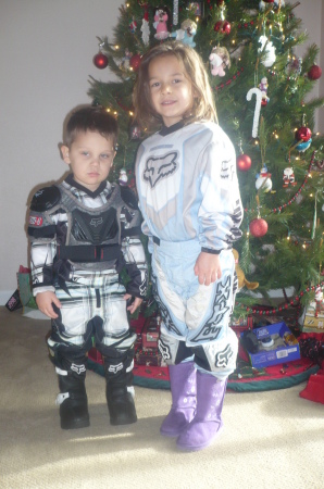 Ryder and Caylie... geared up!